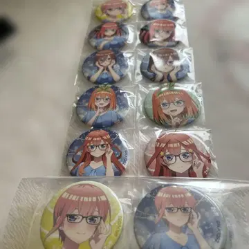 5등분의 신부 Zoff 한정판 캔뱃지 세트 풀 컴프