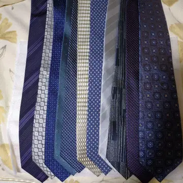 넥타이 11개 세트 네이비 계열