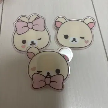 리락쿠마 네오 리라쿠지 G상 아크릴 배지 코리락쿠마 3점 세트