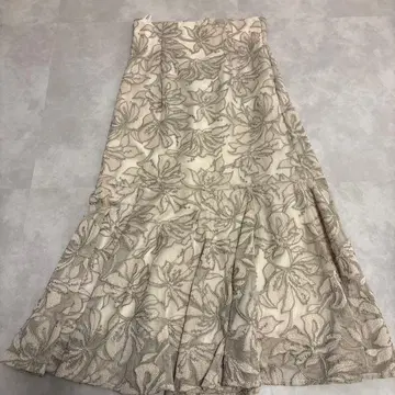 Mystrada 레이스 플레어 스커트 사이즈:34