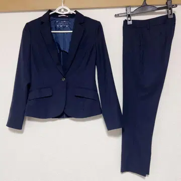 네이비 스트라이프 비즈니스 팬츠 수트 9호