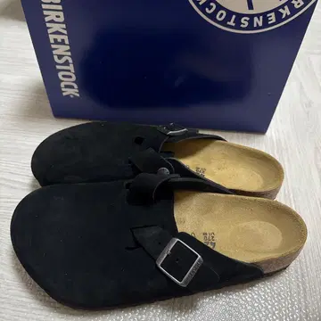 버켄스탁 보스턴 샌들 27cm 스웨이드 블랙