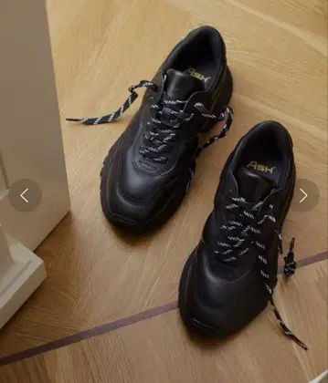 ASH 블랙 청키 스니커즈 사이즈 36