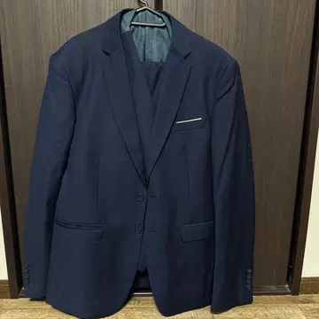 네이비 정장 자켓 베스트 세트