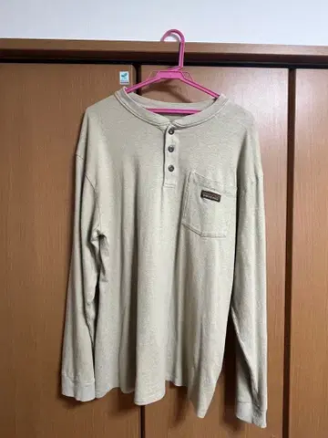 Patagonia 베이지 헨리넥 긴팔 셔츠