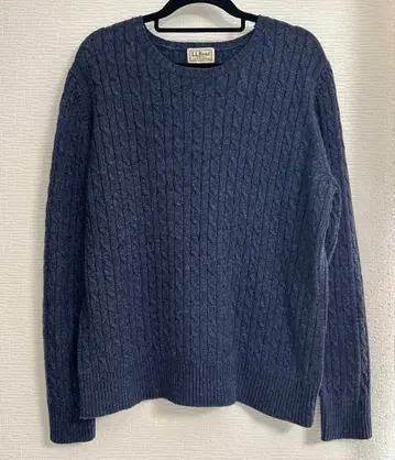 90s L.L.Bean 라무스울 케이블 니트 XL 여성용