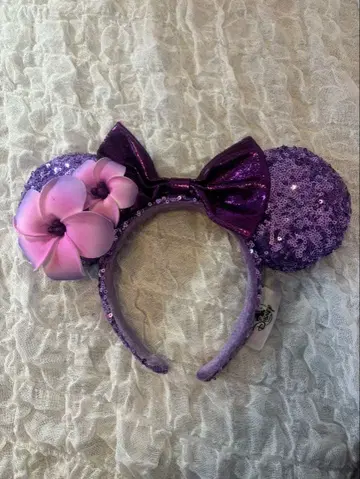 디즈니 하이비스커스 머리띠 보라색