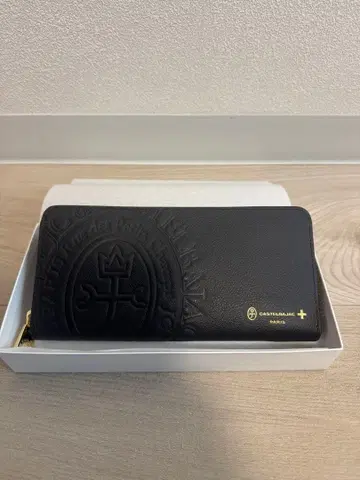 CASTELBAJAC 라운드 지퍼 장지갑 블랙 새상품