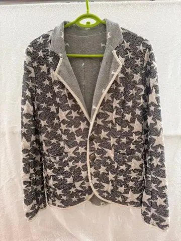 scolor 리버서블 별 패턴 테일러드 자켓