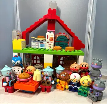 호빵맨 블록 라보 커다란 빵 공장과 멋진 집 블록 묶음 판매