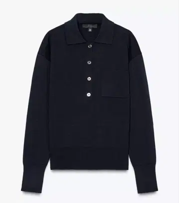 ZARA 무지 니트 폴로 스웨터 S 사이즈