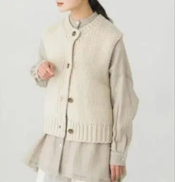 카구레 램스울 니트 베스트