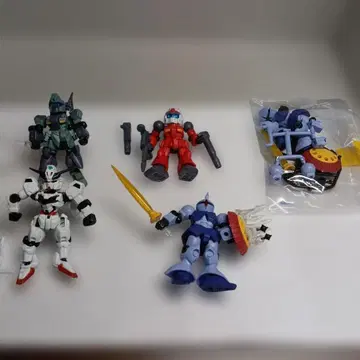 건담 가챠 5체 세트