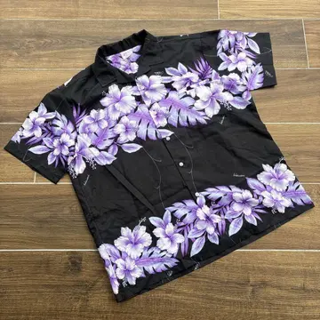 Kalena Fashions 알로하 셔츠 XL 블랙