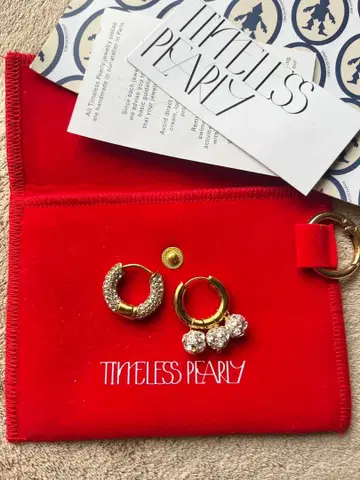 TIMELESS PEARLY 타임리스펄리 후프 귀걸이