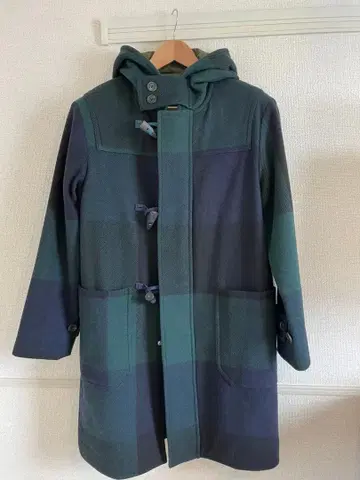 PaulSmith 더플 코트 그린 계열 타탄 체크