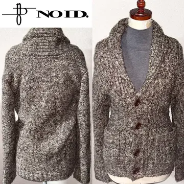 새상품급 NO ID. 노아이디 정가 2~3만엔 정도 울 니트 자켓