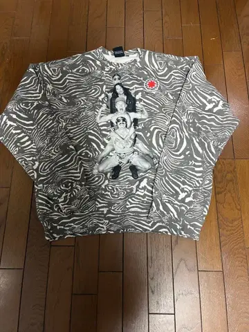 레드 핫 칠리 페퍼스 렛치리 맨투맨 도쿄돔 제브라 패턴 L 사이즈