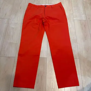 데상트 오렌지 슬림핏 골프 팬츠