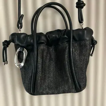 2WAY 블랙 복조리형 숄더백