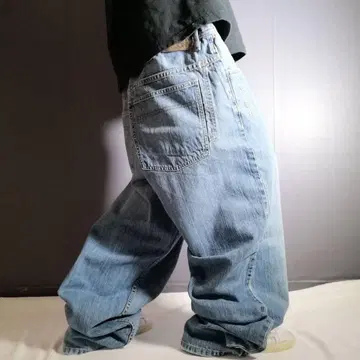 레어 00s Sean John 배기 팬츠 자수 로고 W38 홍콩제 Y2K