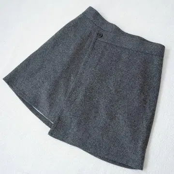 투 핑크 미니 스커트 랩 디자인 큐롯 A라인 성숙 캐주얼 L