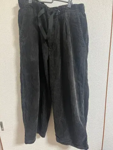 코듀로이 턱 와이드 팬츠 UNIQLO U