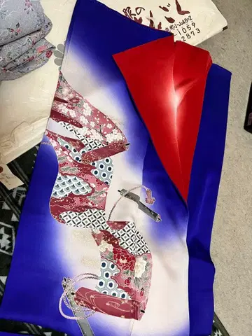 순수 실크 츠케사게 오비 허리띠 세트 판매