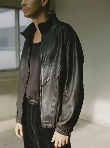 lidnm FADED SHEEP SKIN TRACK JACKET S