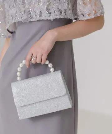 실버 글리터 파티 백