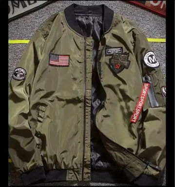 와펜 부착 MA-1 자켓