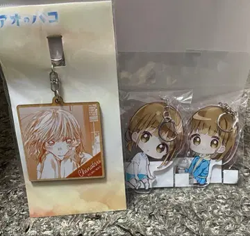 푸른상자 사슴노 치나츠 아크릴 키링 우드 키링