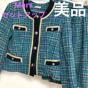 mars 트위드 자켓과 스커트 세트