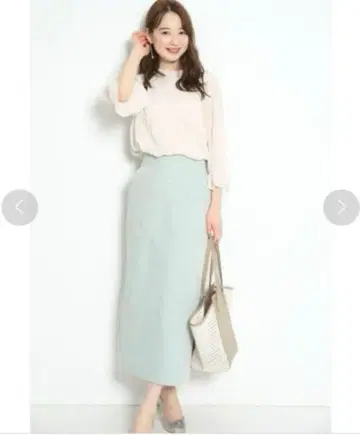 컨디션 최상 저스길리티 스티치 타이트 롱 스커트