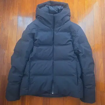 심리스 다운 후드티 XL 블랙 유니클로 UNIQLO