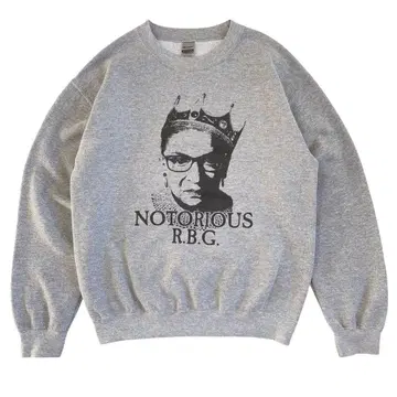 길단 맨투맨 NOTORIOUS R.B.G 그레이 구제 의류