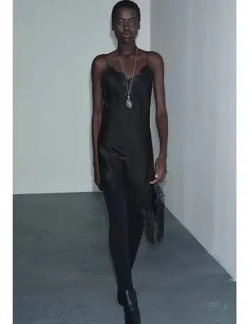 ZARA 새상품 자라 비대칭 레이스 원피스 L