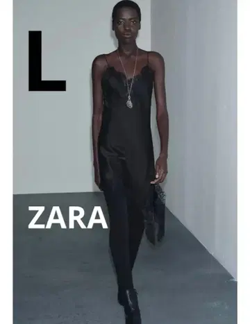 ZARA 새상품 자라 비대칭 레이스 원피스 L