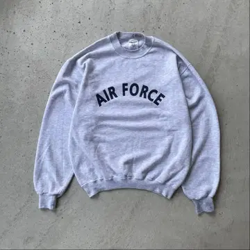 미군 USAF AIR FORCE 프린트 맨투맨 트레이닝복 그레이