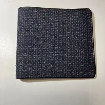 중요 무형 문화재 본고장 유키쓰무기 2단 접이식 지갑