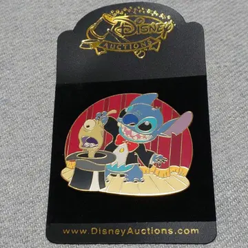 [ 레어 ] DisneyAuctions 스티치 플리클리 핀 배지