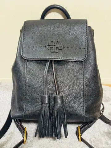 블랙 프린지 백팩