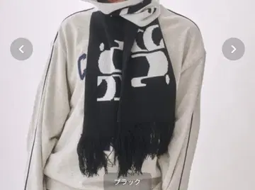 C.GRAPHY 스포츠 머플러 블랙/화이트