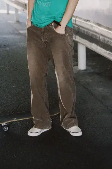 KOOKY ZOO 코듀로이 팬츠 브라운