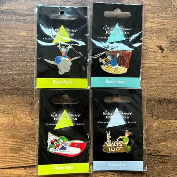 [ 즉시 구매 가능 ] 디즈니 100주년 핀 배지 4개 세트