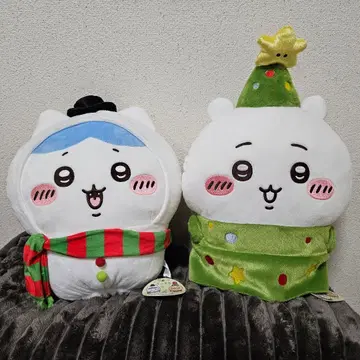 치이카와 (먼작귀) 크리스마스 BIG 봉제 인형 2체 세트