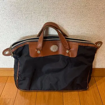 비즈니스 백 네이비 나일론 가죽