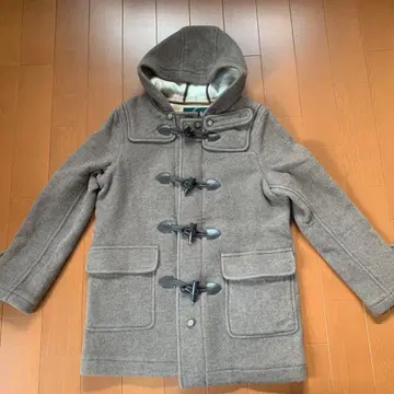 E A ST BOY 더플 코트 브라운 후드 부착