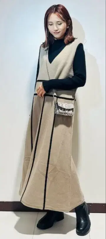 URBAN RESEARCH 베이지 니트 원피스 FREE 사이즈