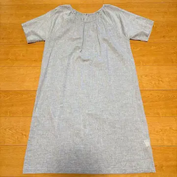 beans-celeb 반팔 그레이 원피스